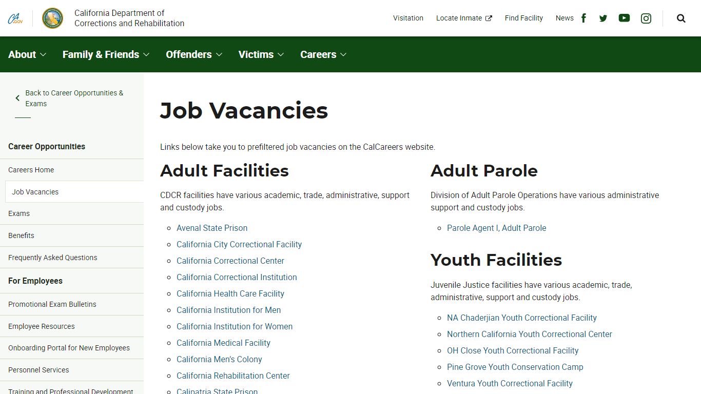 Job Vacancies - Career Opportunities